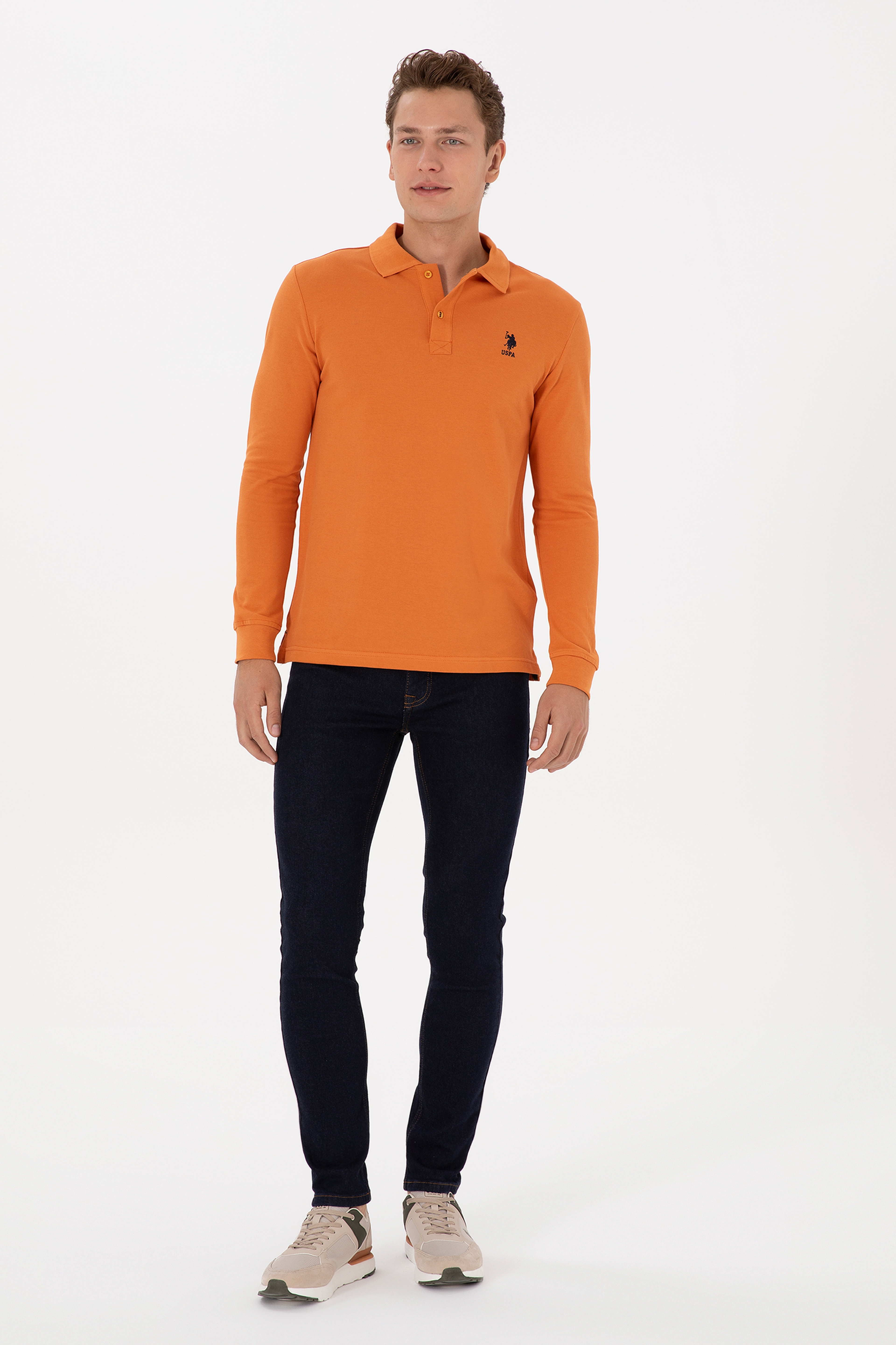 Erkek Koyu Mavi Real Slim Fit Jean Pantolon - Image 1