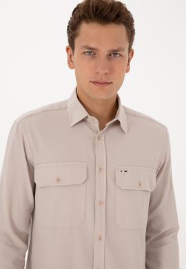 Erkek Taş Uzun Kollu Gömlek - 50308275005