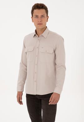 Erkek Taş Uzun Kollu Gömlek - 50308275005