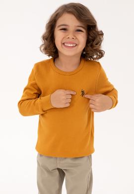 Erkek Çocuk Hardal Basic Kazak - 50315586108