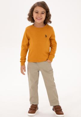 Erkek Çocuk Hardal Basic Kazak - 50315586108