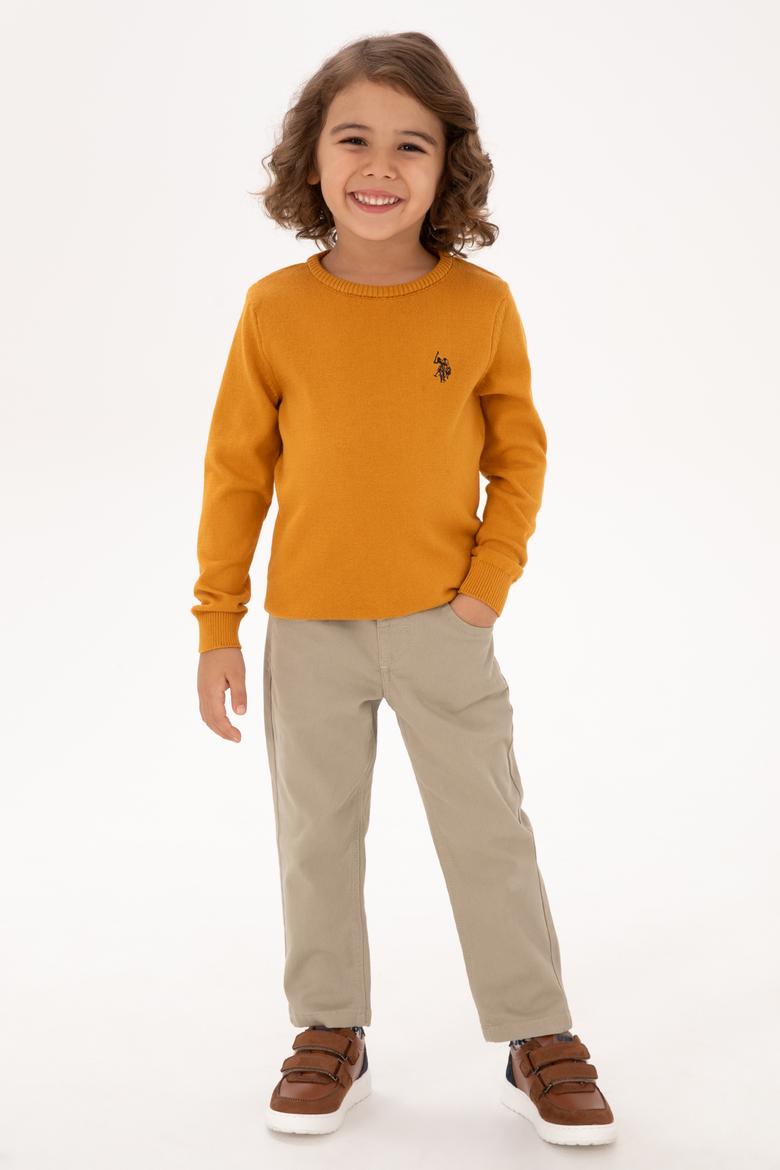 Erkek Çocuk Hardal Basic Kazak - 50315586108