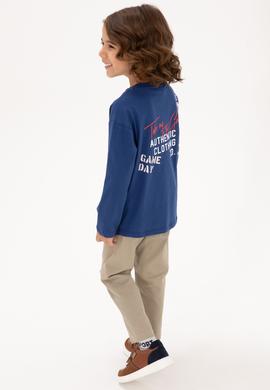 Erkek Çocuk İndigo Bisiklet Yaka Süprem Sweatshirt - 50316516018