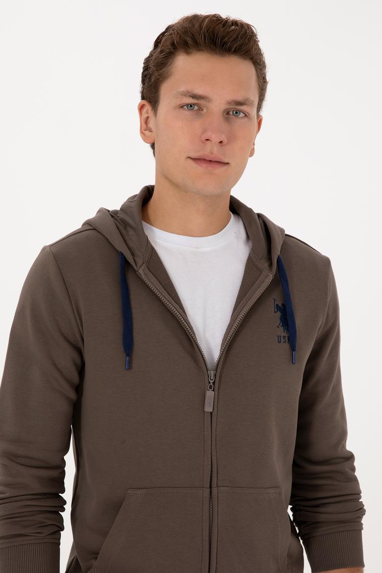 Erkek Vizon Örme Hırka - 50307765096