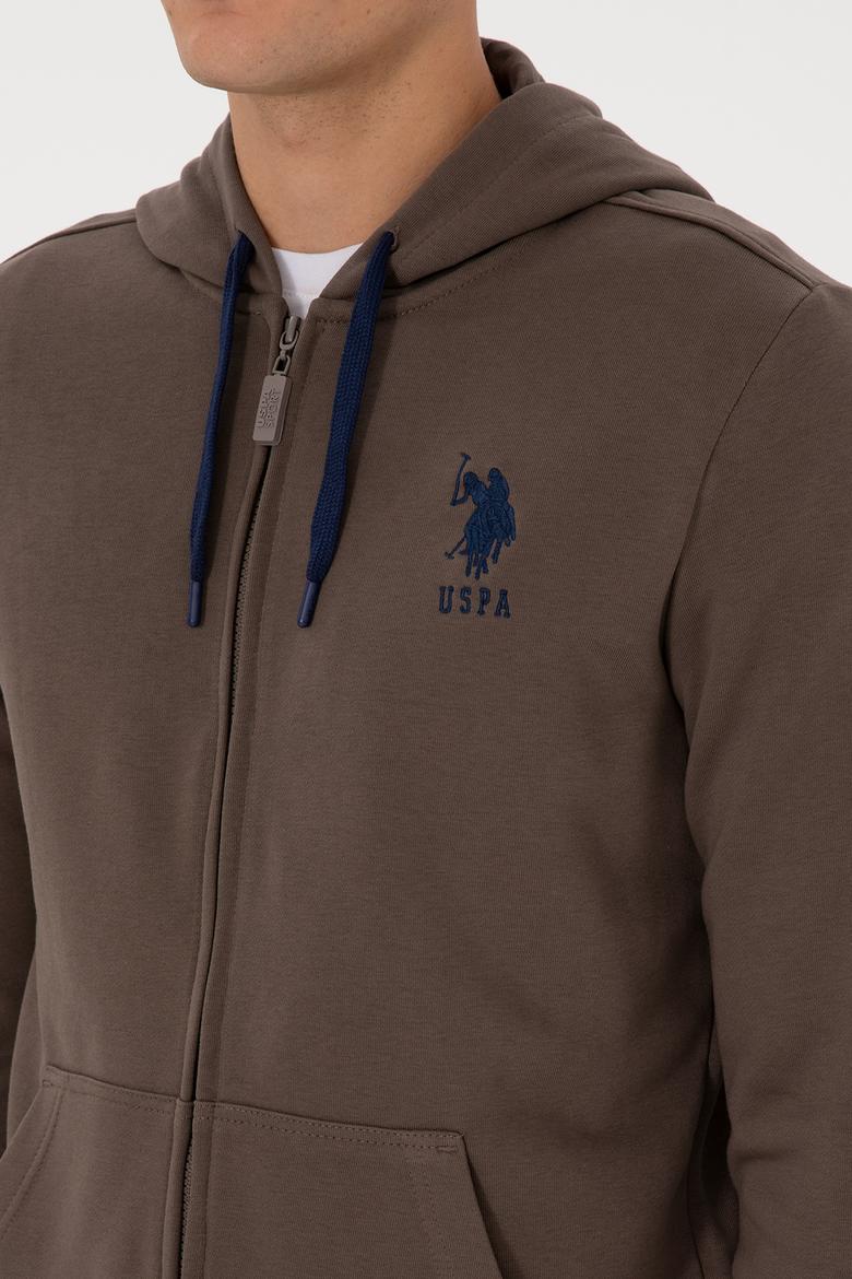 Erkek Vizon Örme Hırka - 50307765096