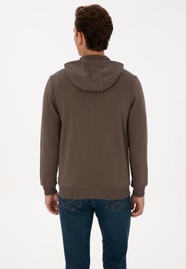 Erkek Vizon Örme Hırka - 50307765096