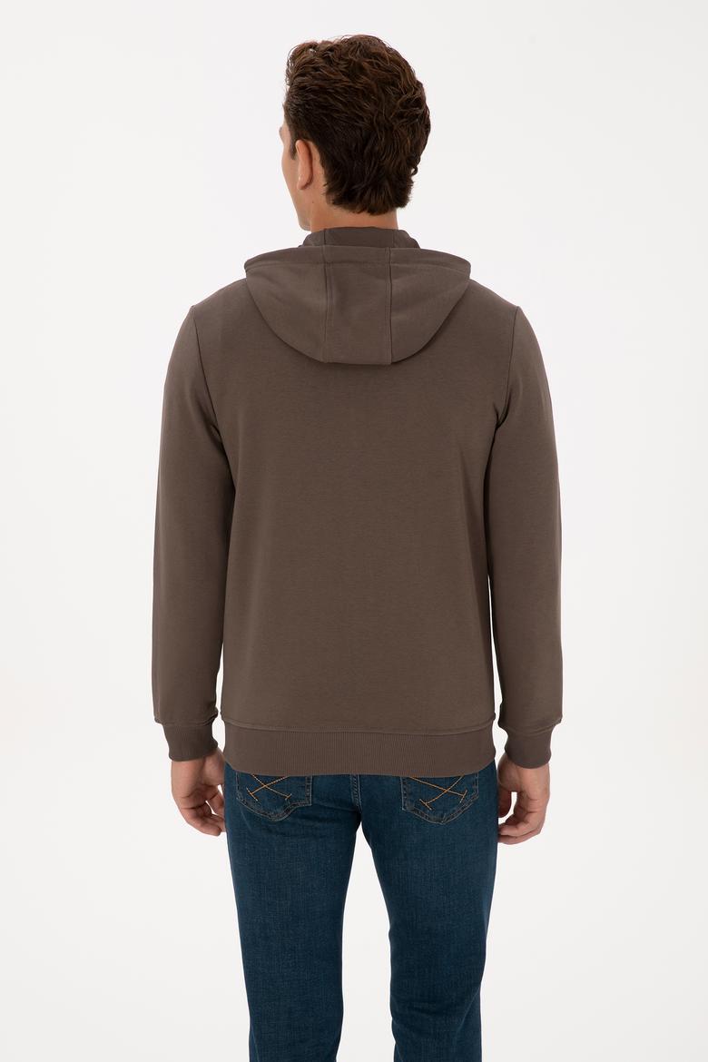 Erkek Vizon Örme Hırka - 50307765096