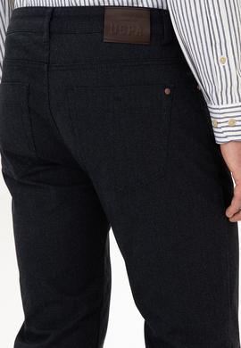 Erkek Lacivert Slim Fit Kanvas / Chino Pantolon - 50311608205