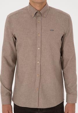 Erkek Camel Uzun Kollu Gömlek - 50315613013