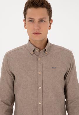 Erkek Camel Uzun Kollu Gömlek - 50315613013