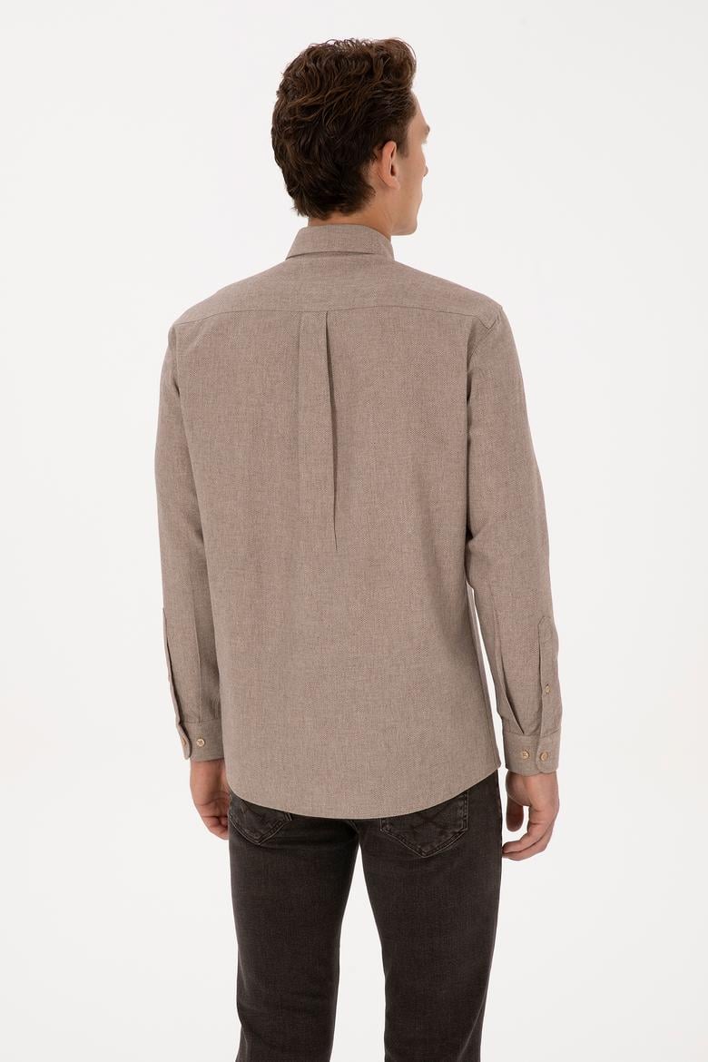 Erkek Camel Uzun Kollu Gömlek - 50315613013