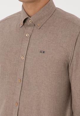 Erkek Camel Uzun Kollu Gömlek - 50315613013