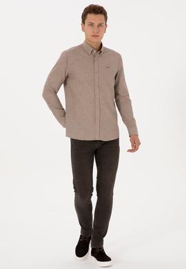 Erkek Camel Uzun Kollu Gömlek - 50315613013