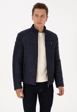 Erkek Lacivert Deri Ceket - 50317296014