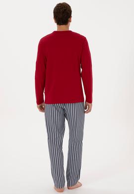 Erkek Bordo Pijama Takımı - 50318611015