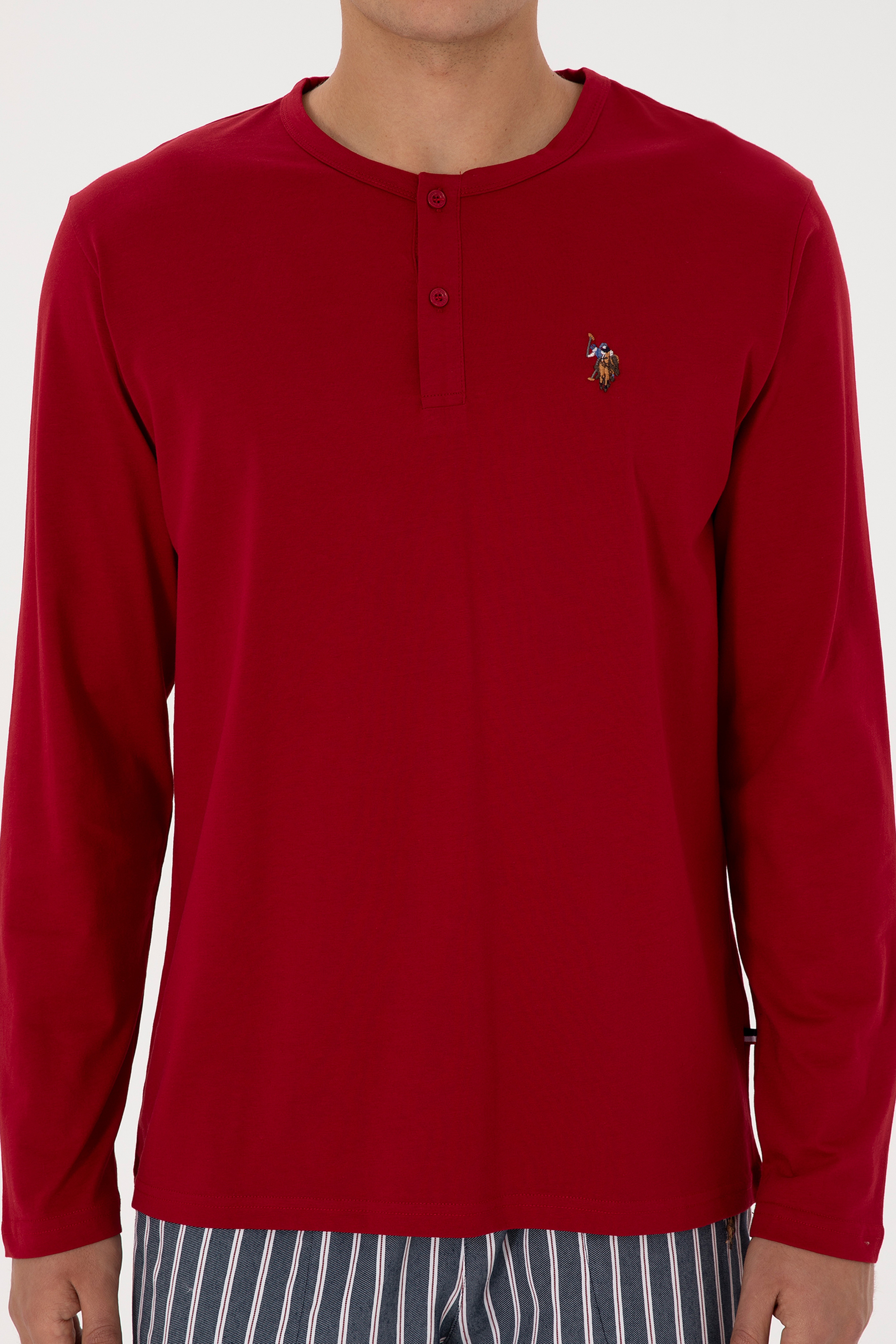 Erkek Bordo Pijama Takımı - Image 6