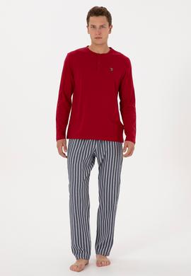 Erkek Bordo Pijama Takımı - 50318611015