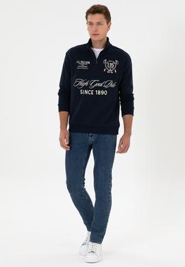 Erkek Mavi Slim Fit Jean Pantolon - 50308289110