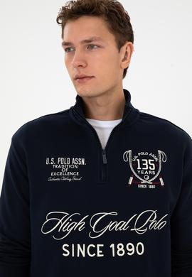 Erkek Comfort Fit Yarım Fermuarlı Lacivert Sweatshirt - 50310284007