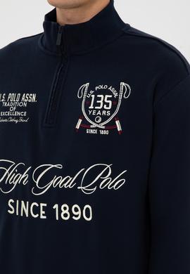 Erkek Comfort Fit Yarım Fermuarlı Lacivert Sweatshirt - 50310284007