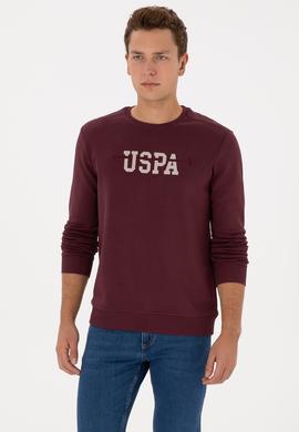 Erkek Regular Fit Bisiklet Yaka Bordo Sweatshirt - 50315536009