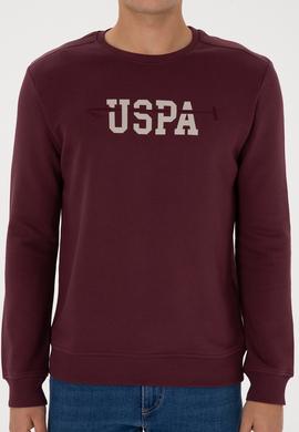 Erkek Regular Fit Bisiklet Yaka Bordo Sweatshirt - 50315536009