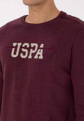 Erkek Regular Fit Bisiklet Yaka Bordo Sweatshirt - 50315536009