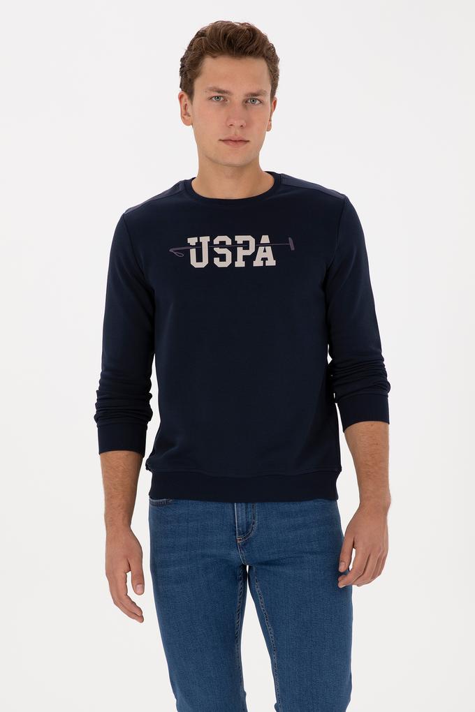 Erkek Regular Fit Bisiklet Yaka Lacivert Sweatshirt