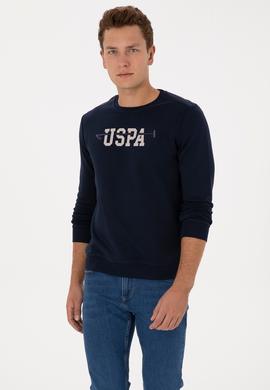 Erkek Regular Fit Bisiklet Yaka Lacivert Sweatshirt - 50315536018
