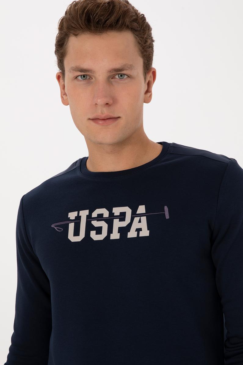 Erkek Regular Fit Bisiklet Yaka Lacivert Sweatshirt