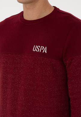 Erkek Regular Fit Bisiklet Yaka Bordo Sweatshirt - 50316380011