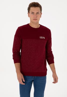 Erkek Regular Fit Bisiklet Yaka Bordo Sweatshirt - 50316380011