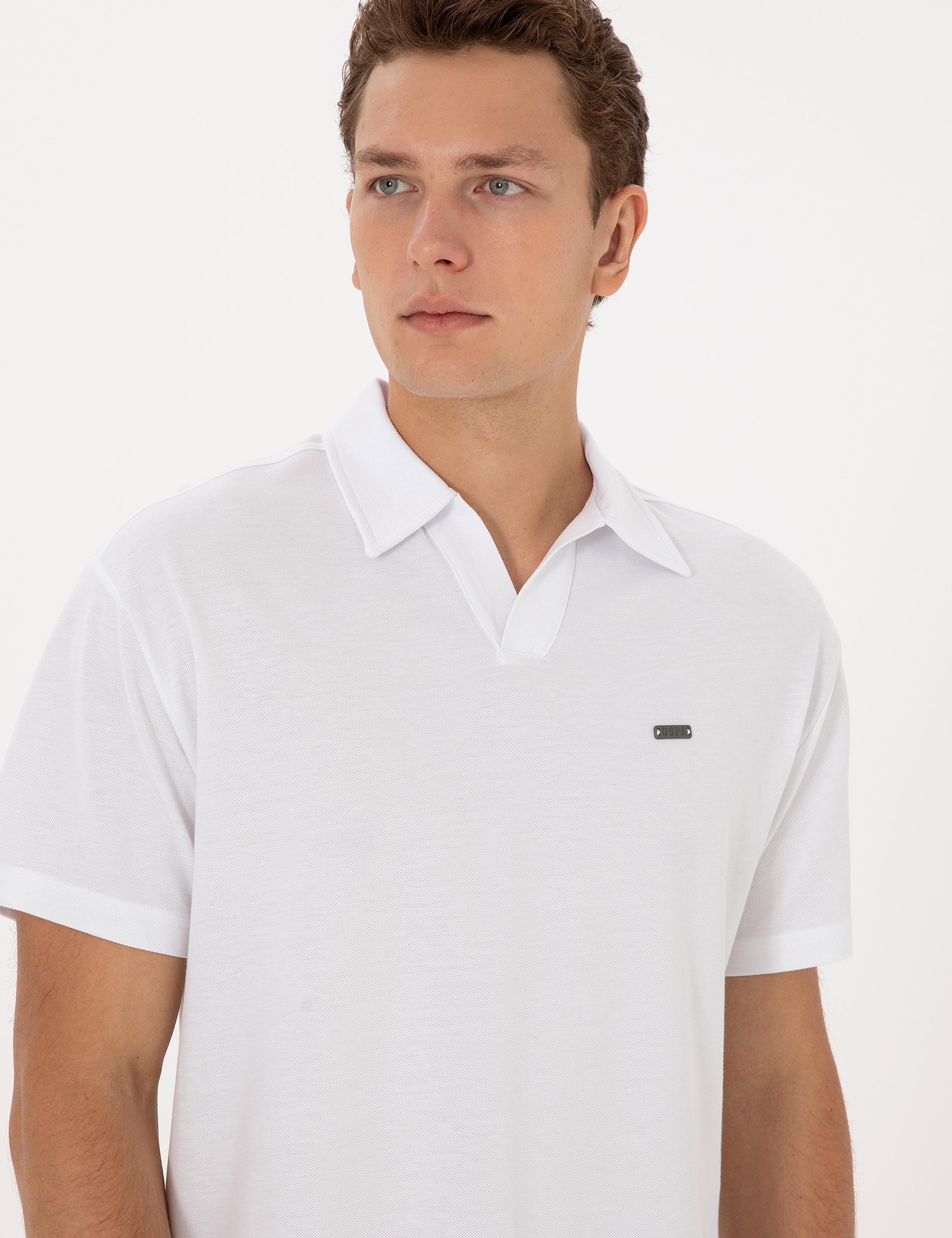 تی شرت یقه انگلیسی ریلکس مردانه یو اس پولو | U.S. Polo Assn. - تصویر 2