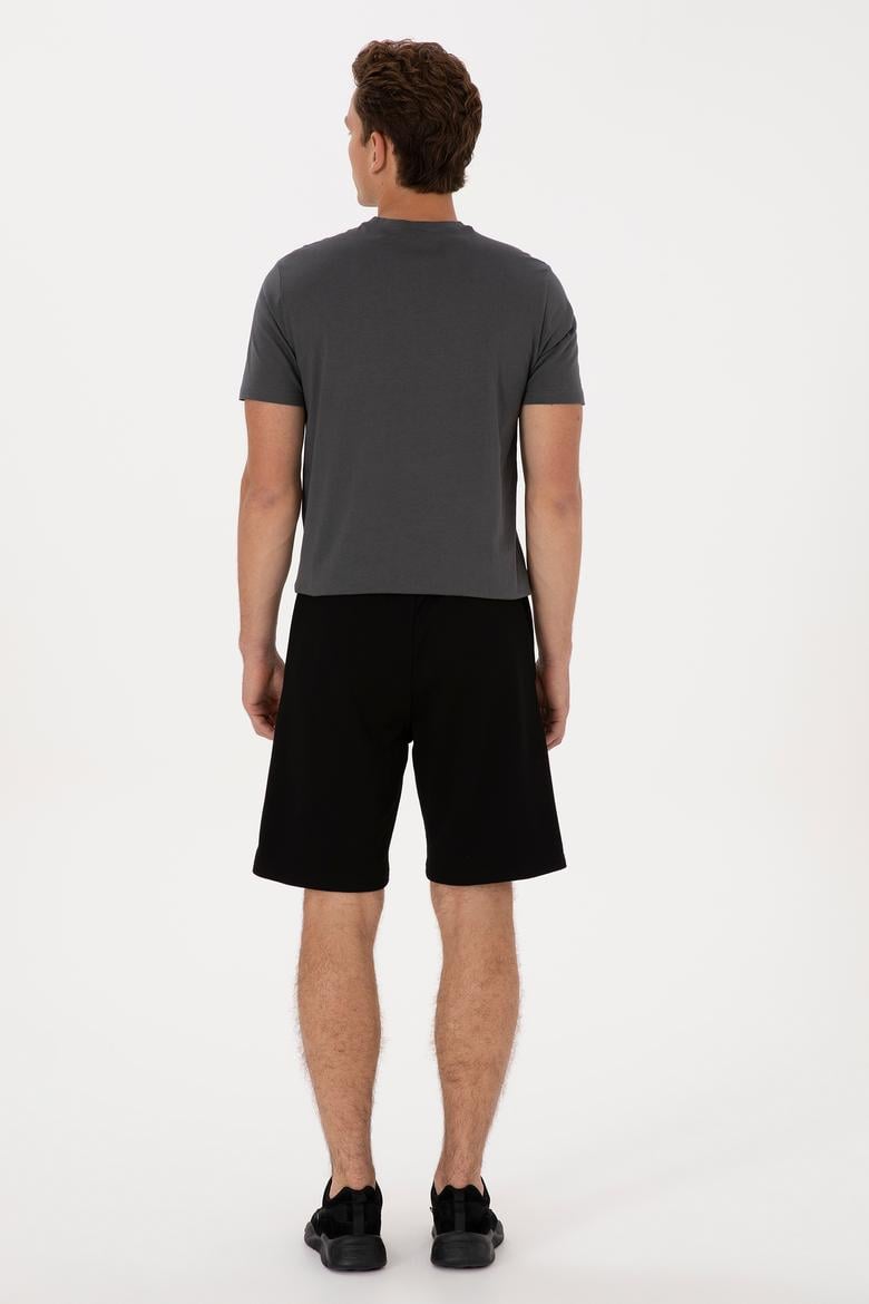 Erkek Siyah Örme Şort - 50319997034