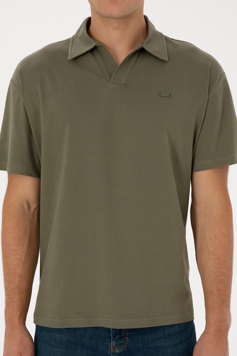 Erkek Koyu Haki Tişört - 50324787053