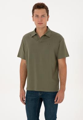 Erkek Koyu Haki Tişört - 50324787053