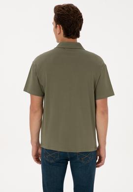 Erkek Koyu Haki Tişört - 50324787053