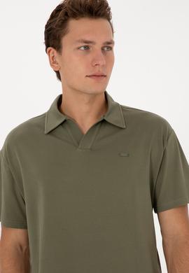 Erkek Koyu Haki Tişört - 50324787053