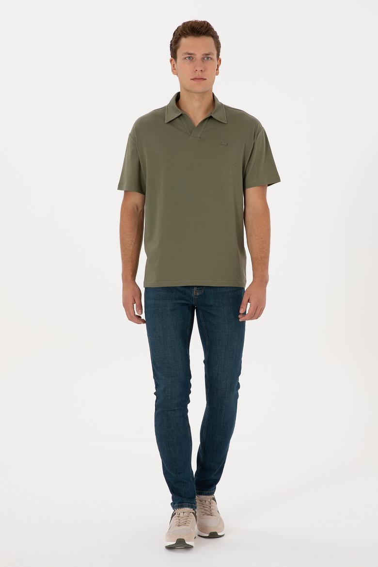 Erkek Koyu Haki Tişört - 50324787053