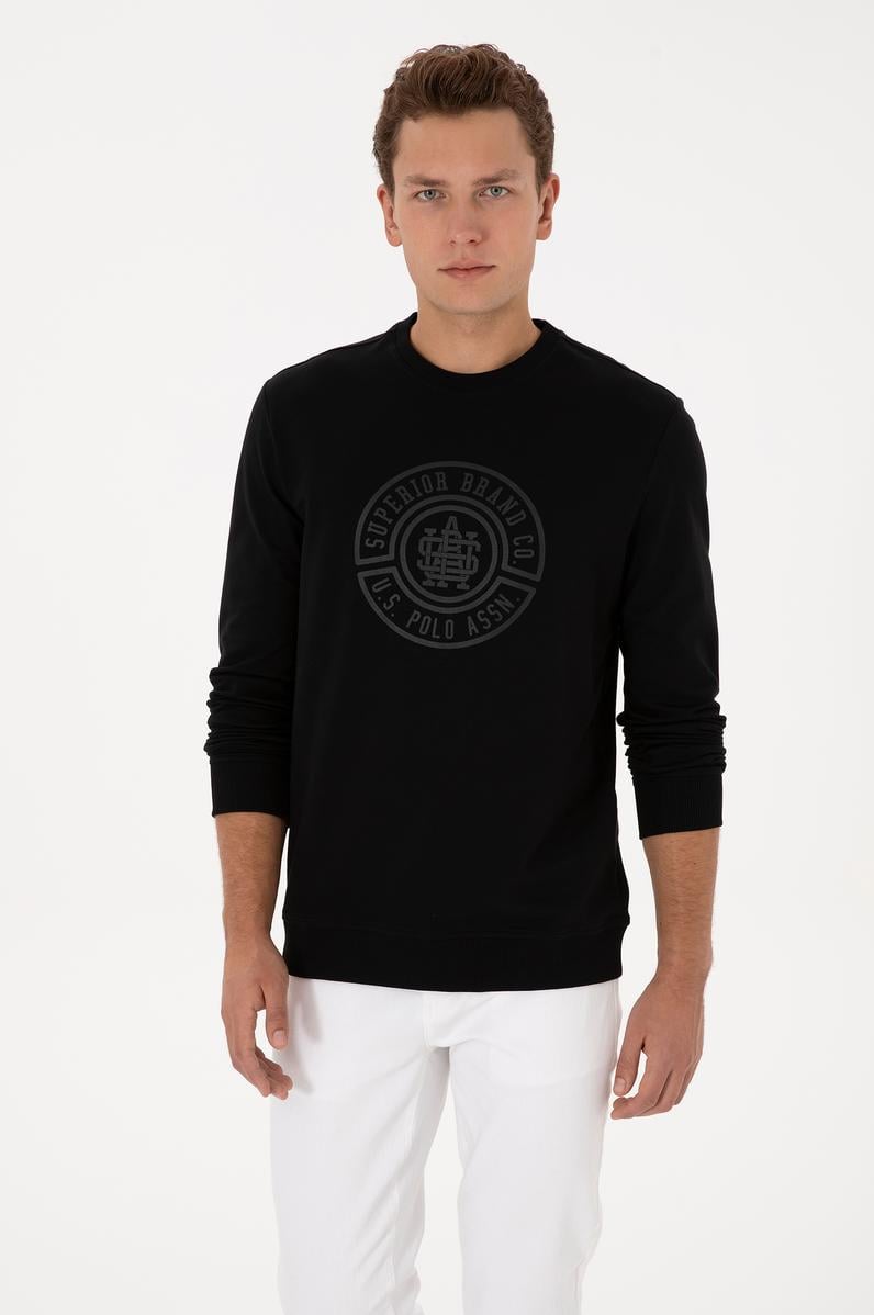 Erkek Siyah Sweatshirt