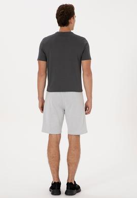 Erkek Gri Melanj Örme Şort - 50319997008