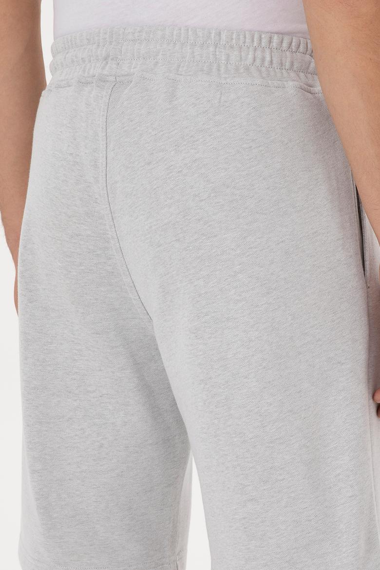 Erkek Gri Melanj Örme Şort - 50319997008