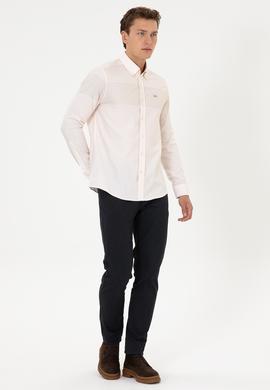 Erkek Krem Uzun Kollu Gömlek - 50308543033