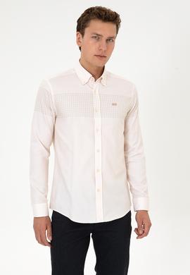 Erkek Krem Uzun Kollu Gömlek - 50308543033