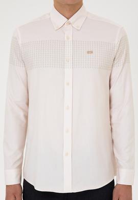 Erkek Krem Uzun Kollu Gömlek - 50308543033