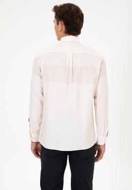 Erkek Krem Uzun Kollu Gömlek - 50308543033