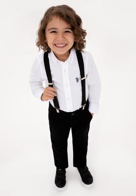 Erkek Çocuk Beyaz Uzun Kollu Basic Gömlek - 50316801001