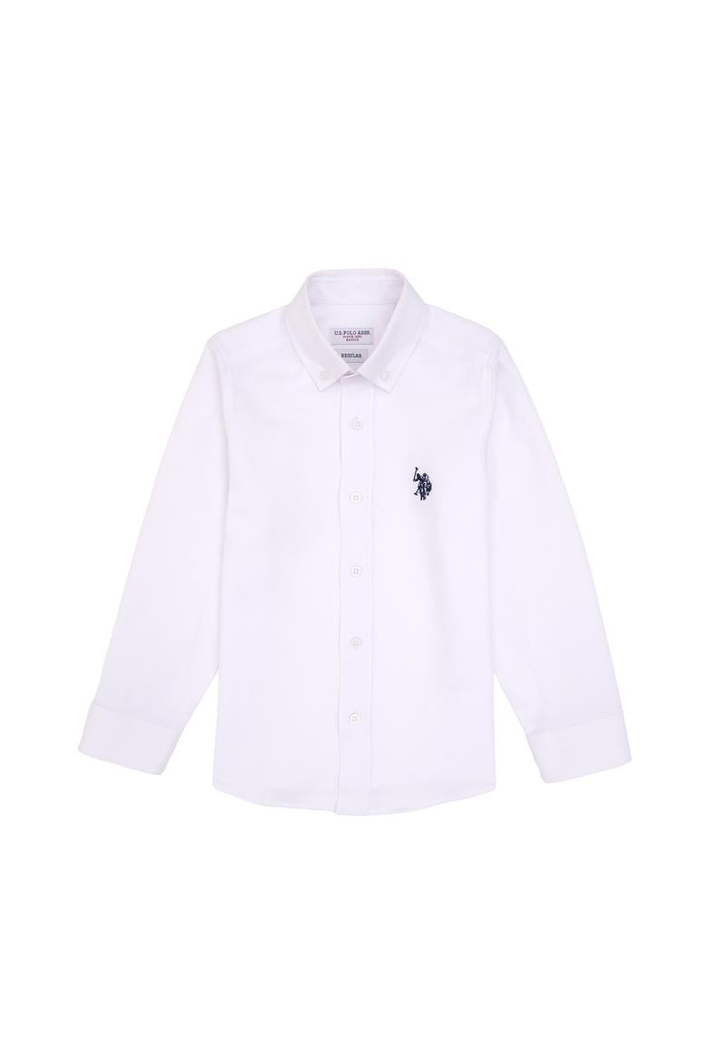 Erkek Çocuk Beyaz Uzun Kollu Basic Gömlek - 50316801001