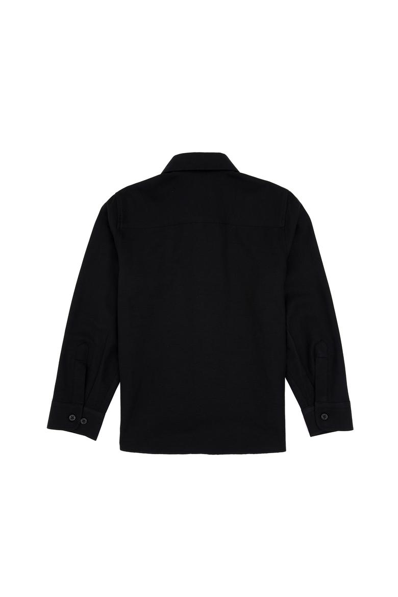 Erkek Çocuk Siyah Uzun Kollu Basic Gömlek - 50316801145