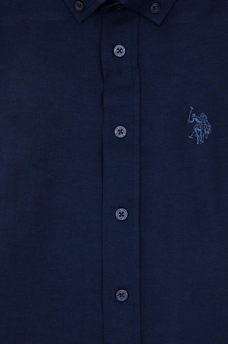 Erkek Çocuk Lacivert Uzun Kollu Basic Gömlek